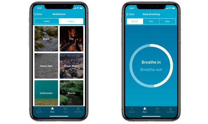 App Relief respirazione e allenamento iPhone nuovo