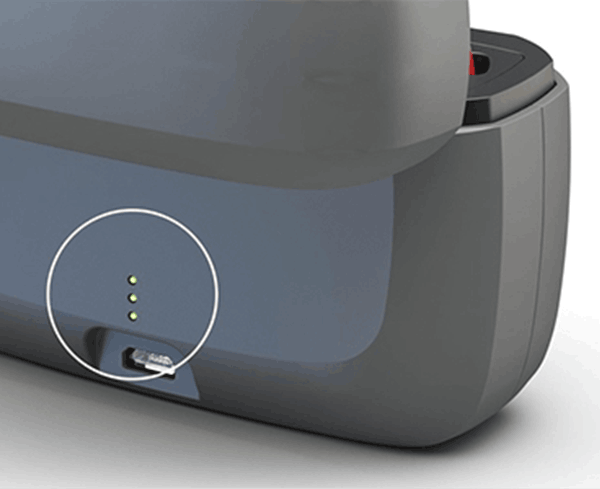 Sottopagina ricarica - livello di carica batteria indietro